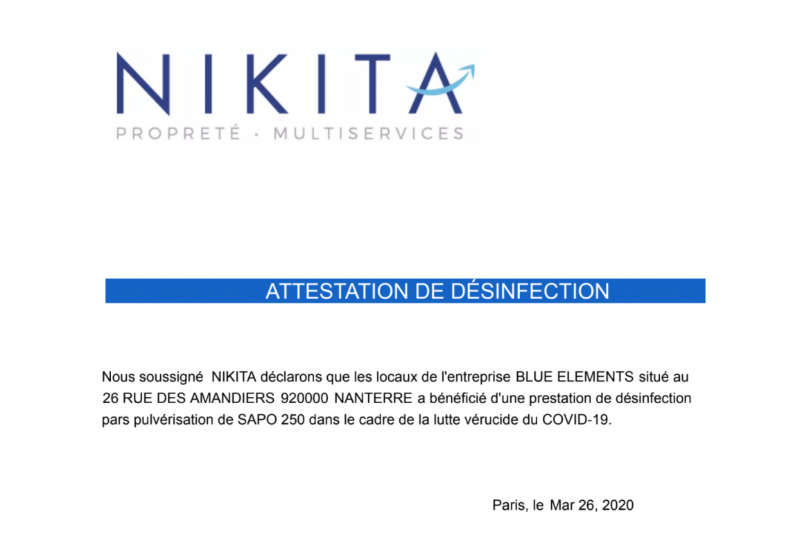 Decontamination Covid 19 Coronavirus Paris Idf Nikita Nettoyage