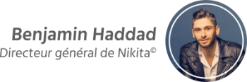 Signature et portrait de Benjamin Haddad Directeur general de Nikita